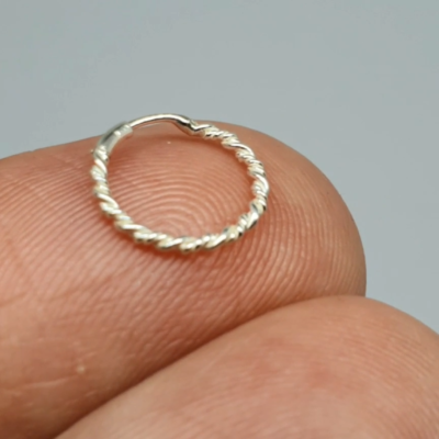 Anello Per Il Naso Molto Sottile E Delicato Da 22 G/0,6 Mm - Foto 4