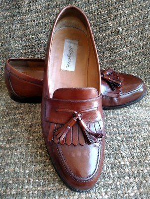 Mezlan Santander Brown handcrafted Tassel Loafers size 9.5  display picture 3