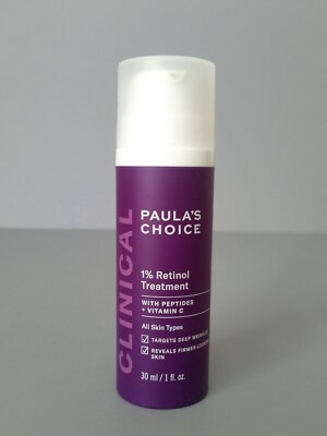 SEALED) PAULA'S CHOICE 1% Retinol Treatment ALL SKIN (1 OZ) Vita C Peptides $65