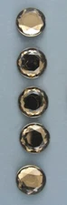 TINY RESIN CRYSTAL BUTTONS - SET OF 5