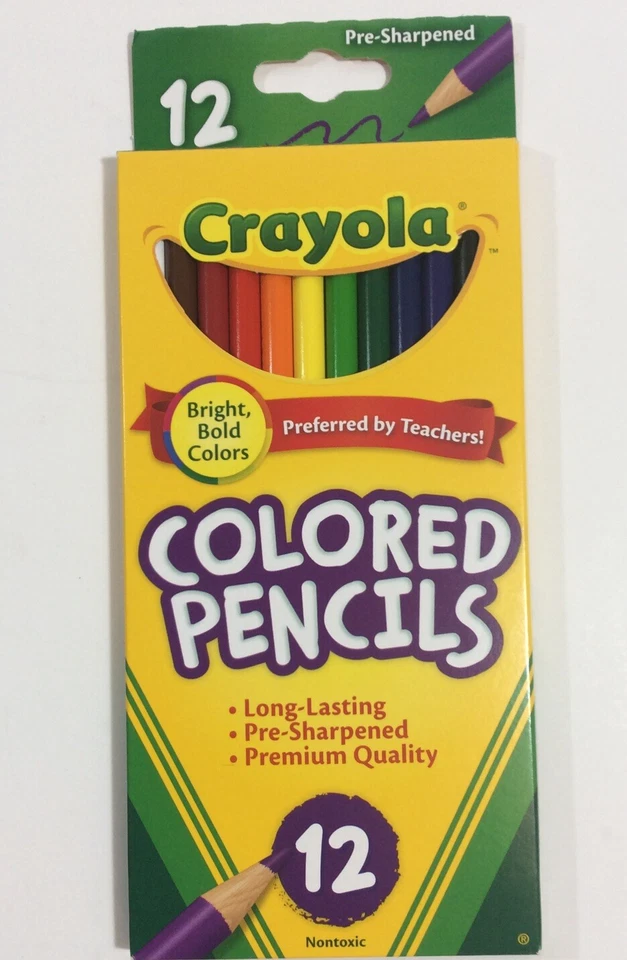 3 Pack Crayola Erasable Colored Pencils 12 Pc pre-sharpened #68-4412 New - Image 2 of 3