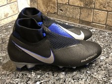 Size 4 - Nike Phantom Vision Elite DF FG Black Blue for sale