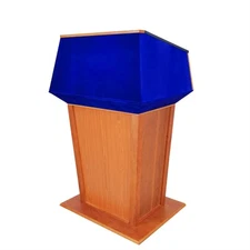 Assembled Presidential Podium Official State Embassy Wood Podium 31X23X50"
