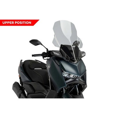 Puig ウィンドシールド スモーク YAMAHA X-MAX用 PUIG WINDSCREEN V-TECH LINE TOURING FIT ON YAMAHA X-MAX 125 23-25