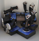 Saitek X45 Joystick & Throttle HOTAS combo x 4, Malfunctioning, Use for parts — photo 1