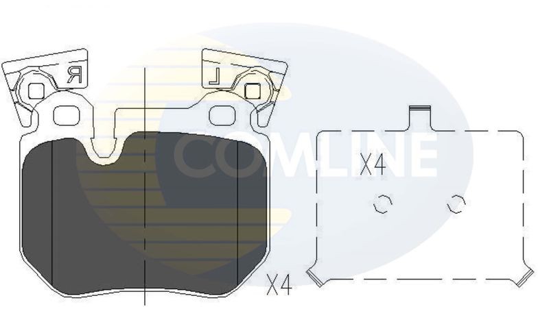 Brake Pad Set For Disc Rear Fits BMW 1 Series 3 Series COMLINE CBP06023