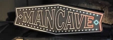 Open Roads Brand Wood "Mancave" Wall Decor Sign 24" X 9"