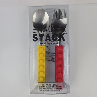 LEGO Childrens Utensils - Knife Fork Spoon - Snack & Stack - NEW & SHIPS FREE!