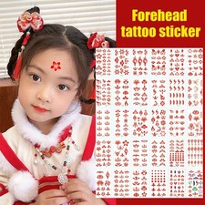 New Years Beauty Forehead Tattoo Stickers Chinese Beauty For Girls R2D1 W7 USN