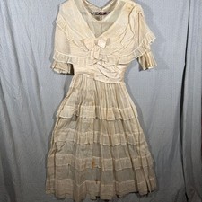 Vintage 1920s Net Wedding Dress