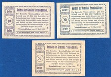 01 236 emergency money Austria municipality Prambachkirchen 10 + 20 + 50 Heller, 27. 5.1920