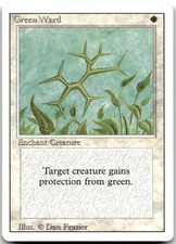 MTG Green Ward Revised Edition 3ED #20 uncommon LP VINTAGE! Complete your set!