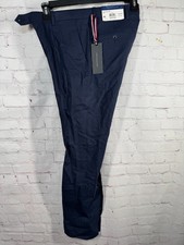 $125 New TOMMY HILFIGER Mens Navy Blue ATHLETIC FIT Business Dress Pants 30Wx30L