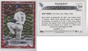 2022 Topps Update Rookie Debut Red Foil /199 Shane Baz #US240 Rookie RC