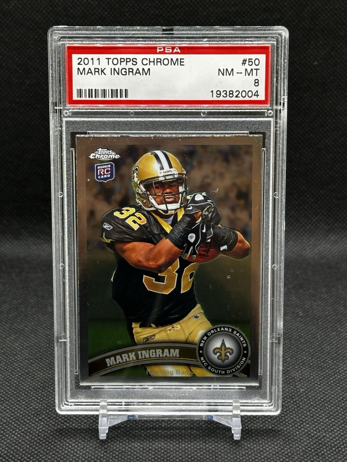 Mark Ingram Topps Chrome #50 Ball in Right Hand