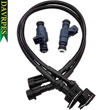 2Pcs 0280156208 Fuel Injector with Pigtail Harness 1202863 1253558 Polaris