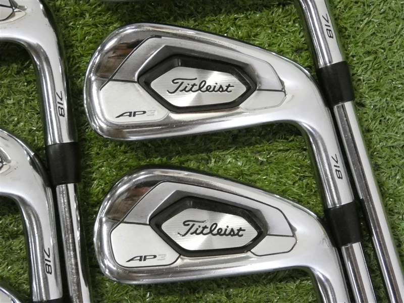 Titleist 718 AP3 Irons 4-P & 48* W AMT Black S300 Stiff Steel with Midsize Grips - Image 2 of 4