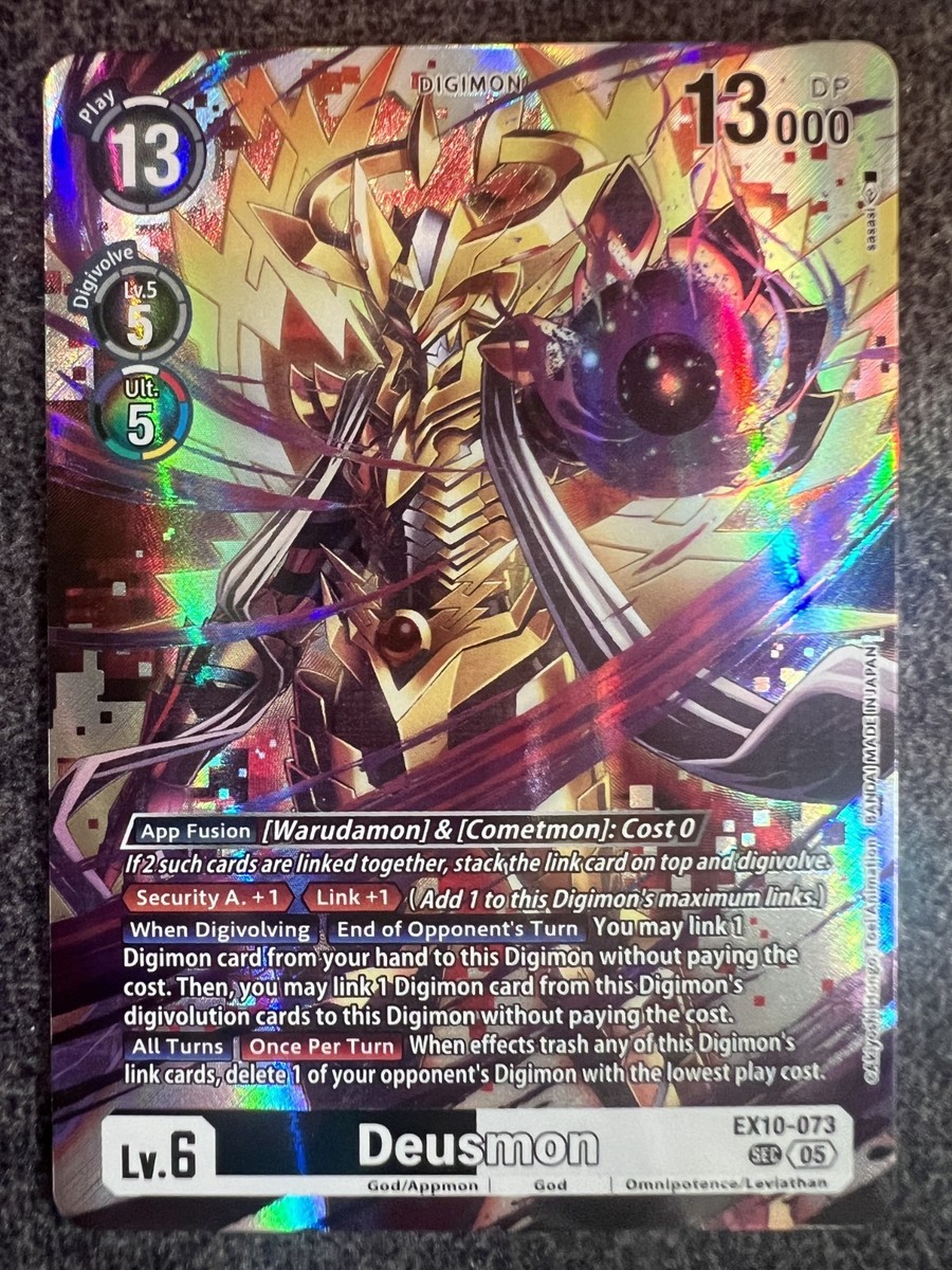 sec digimon card Game Homeros BT24-102 Foil Features the powerful secret rare Omnimon (AD1 Trading Card Game Advanced Booster
