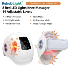 Red Light Therapy & Vibration Massage Knee Brace Wireless Rechargeable Smart