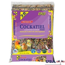 Fortified Premium Cockatiel Food Gourmet Seed Mix 9lb Energy Vitality Support