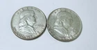 New ListingFRANKLIN HALF DOLLAR SILVER LOT OF 2 - 90% SILVER - FREE SHIPPING #8470