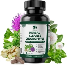 Chlorophyll Herbal Complex Capsules, 60 Vegan Energy & Immune Support