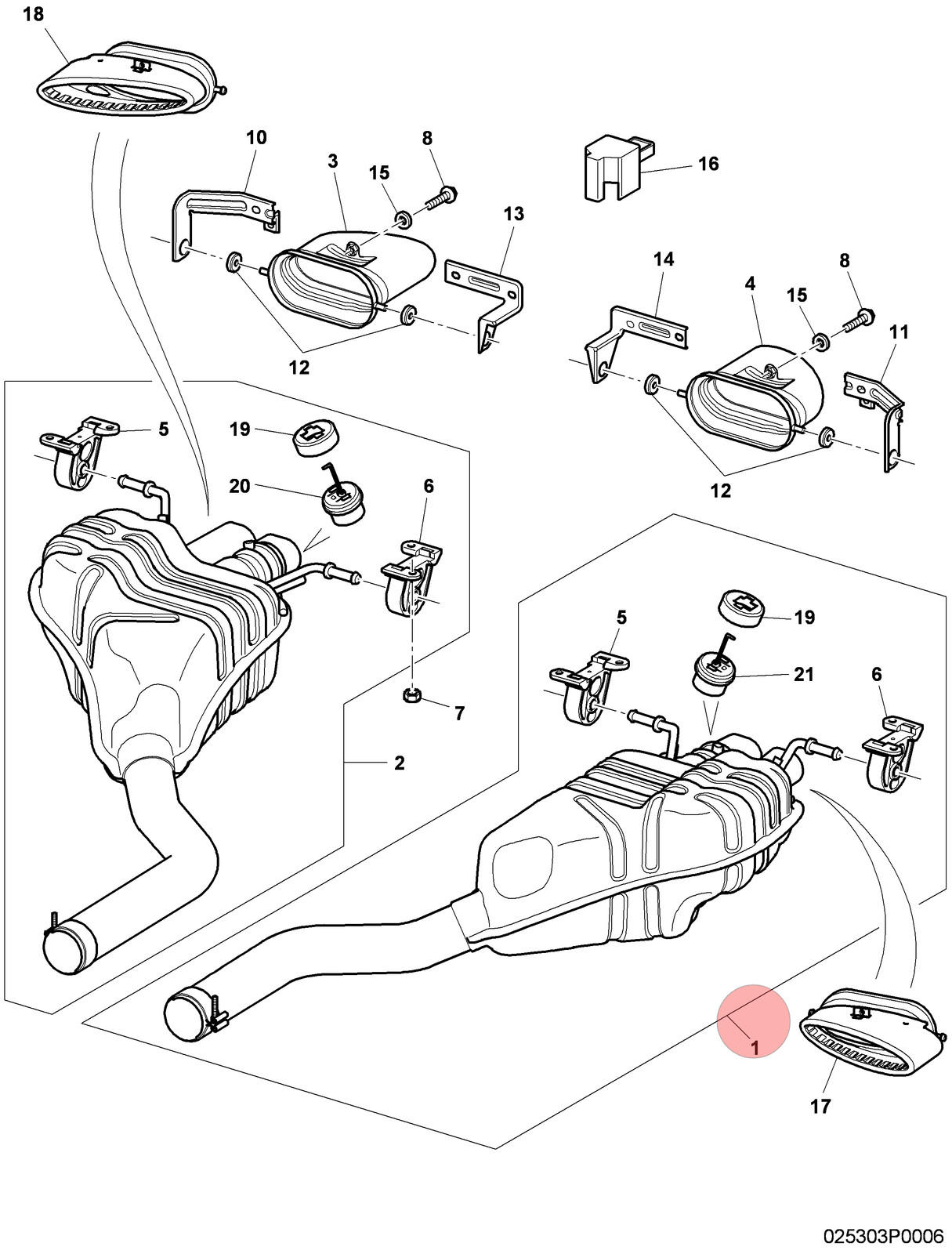 04-13 BENTLEY CONTINENTAL GTC GT REAR LEFT EXHAUST MUFFLER ASSEMBLY OEM