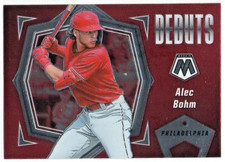 2021 Panini Mosaic Baseball Debuts #20 Alec Bohm - Philadelphia Phillies