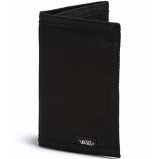 Vans Herren-Geldbörse mit dreifacher Faltung und kariertem Reißverschluss - schwarz