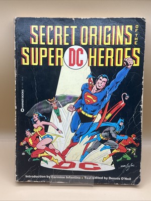 Secret Origins of the Super DC Heroes Warner Books 1976 Soft cover