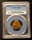 1935 Lincoln Wheat Cent PCGS ERROR LABELED 1$ PCGS MS65! ENN Coins