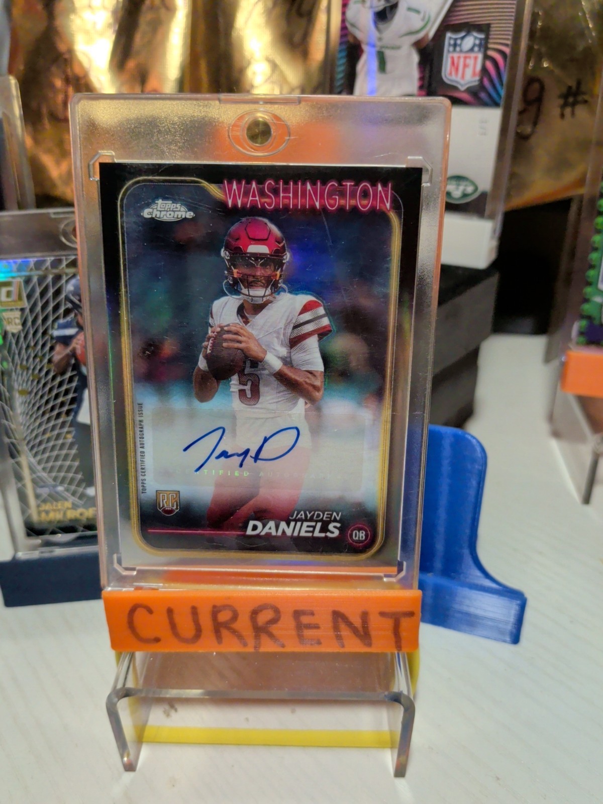 2024 Topps Chrome - Rookie Autographs Jayden Daniels #RA-JDA (AU, RC)