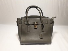 Michael Kors Handbag Olive Satchel Leather Tote Shoulder Bag Purse