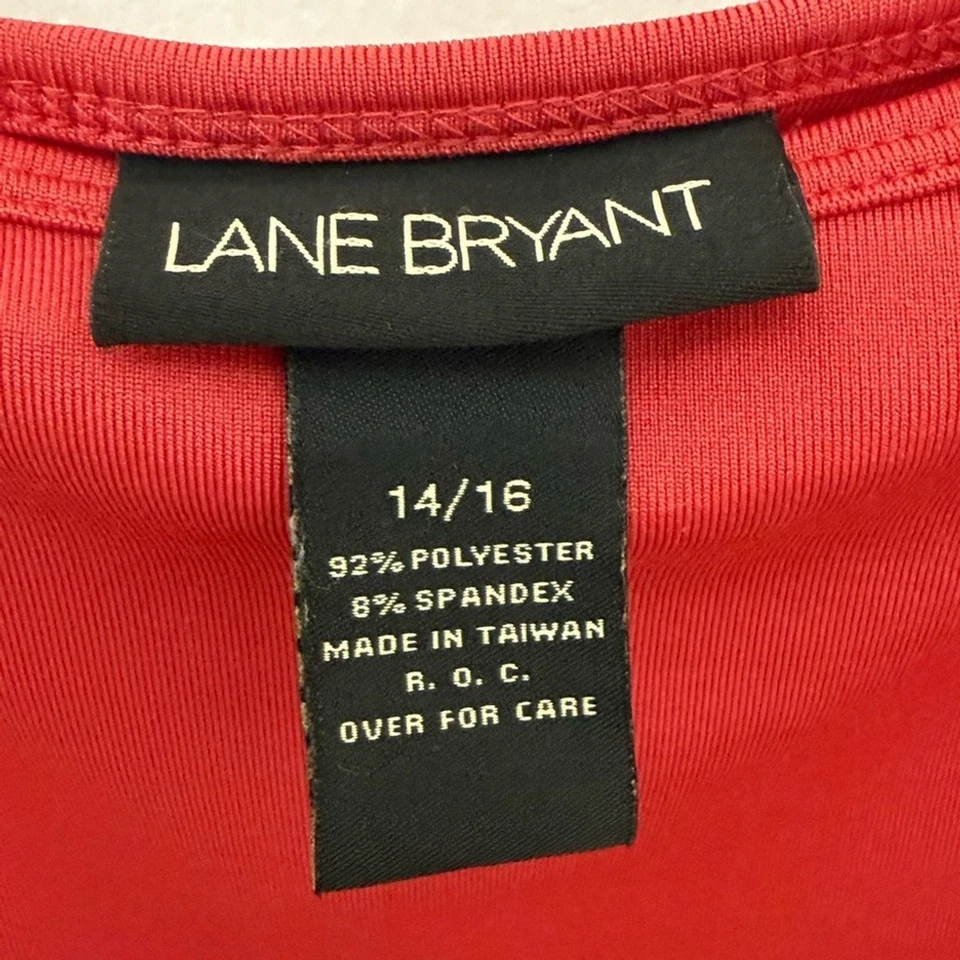 Top camisola roja Lane Bryant talla 14/16 Foto 3 de 4