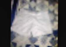 A Seexy Pair Of Silver is White Spandex Short Shorts