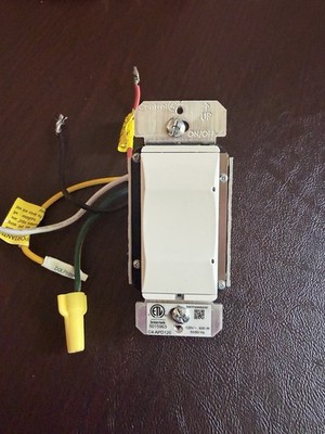 Control4 C4-APD120 Adaptive Phase Dimmer Wall Switch 120V 600W White