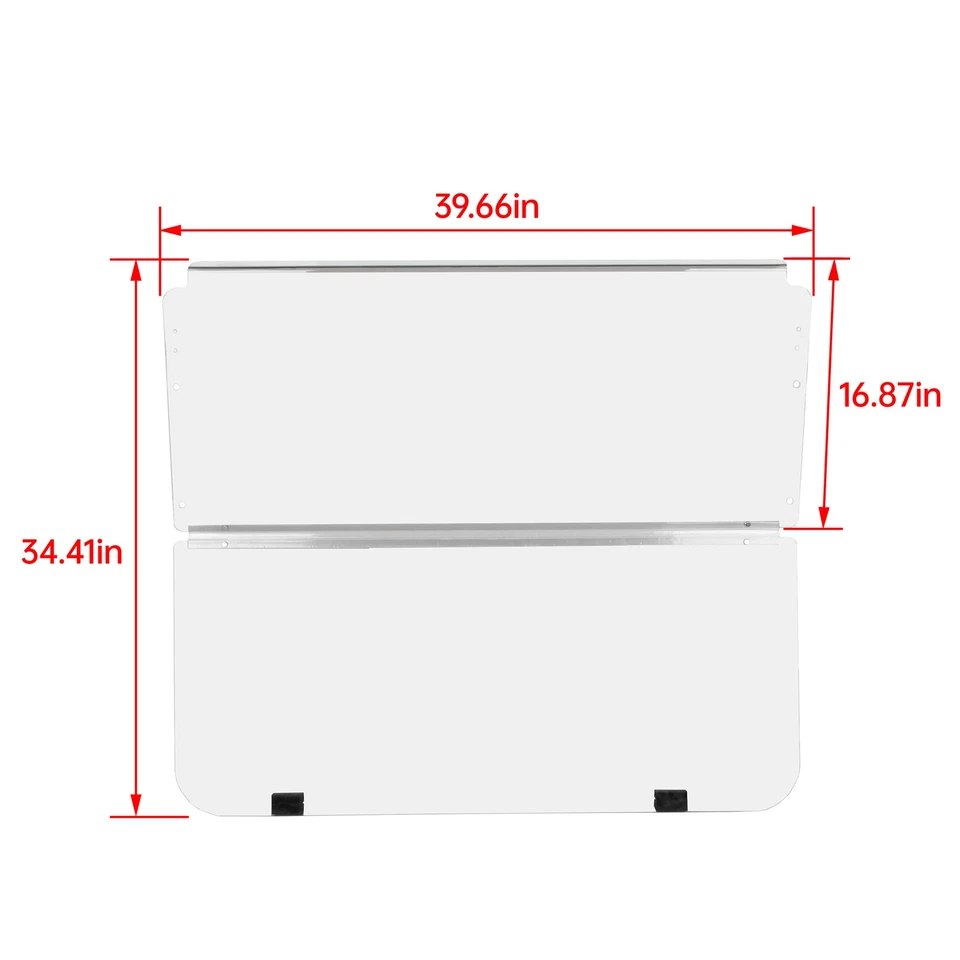 Parabrisas transparente plegable para carro de golf Club Car DS 1982-2000.5 1989 Foto 3 de 4