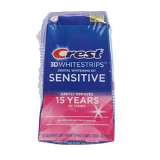 Crest 3D Whitestrips Sensitive At-Home Whitening Kit, 18 Treatments EXP 11/2025