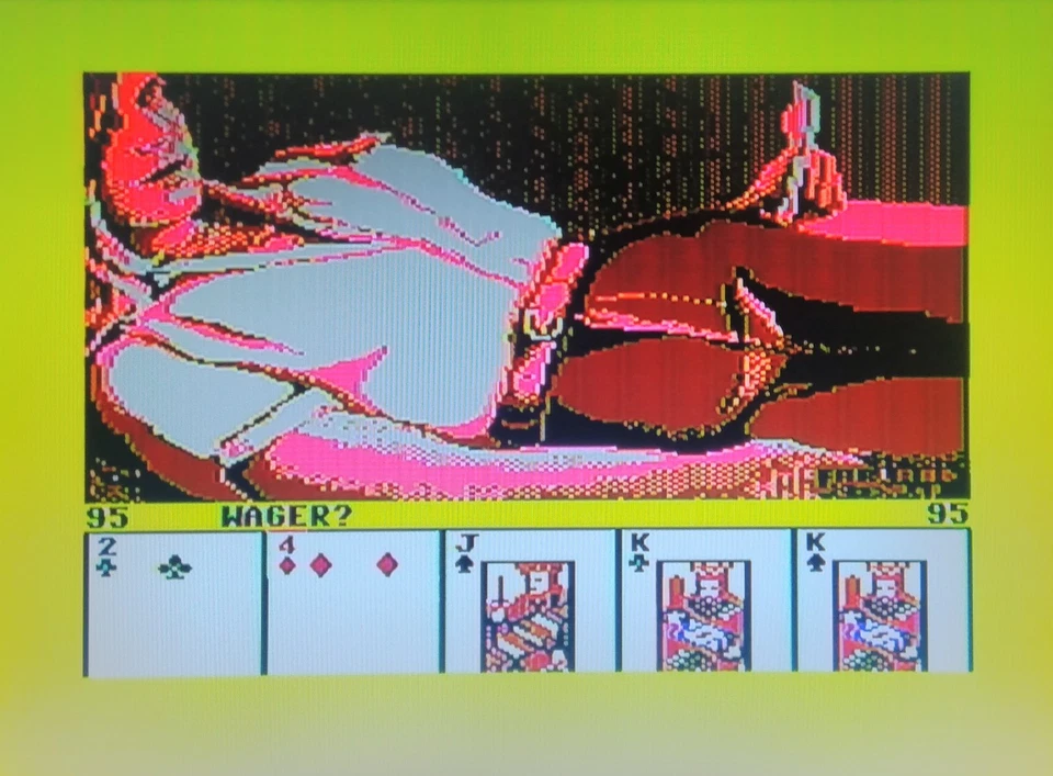 STRIP POKER - Blue Ribbon version - Commodore 64 C64 C128 - TESTED See photos - Image 2 of 4