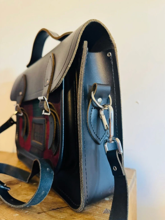 The Cambridge Satchel Company Limited Edition Black Universal Tartan Bag Unisex image 6