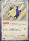 Pokémon TCG Snorlax 202/091 SV: Paldean Fates Full Art Holo English 150 HP