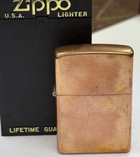 ZIPPO 2003 SOLID COPPER LIGHTER UNFIRED IN BOX C469