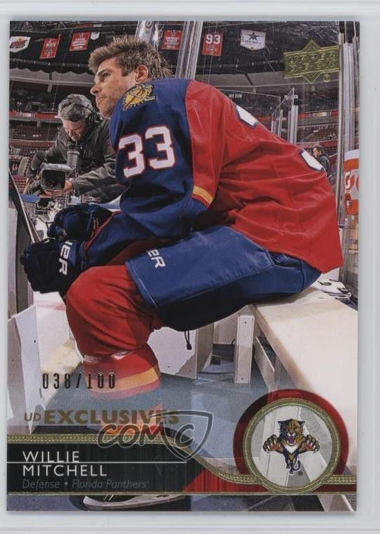 2014-15 Upper Deck UD Exclusives 38/100 Willie Mitchell #331 v3r