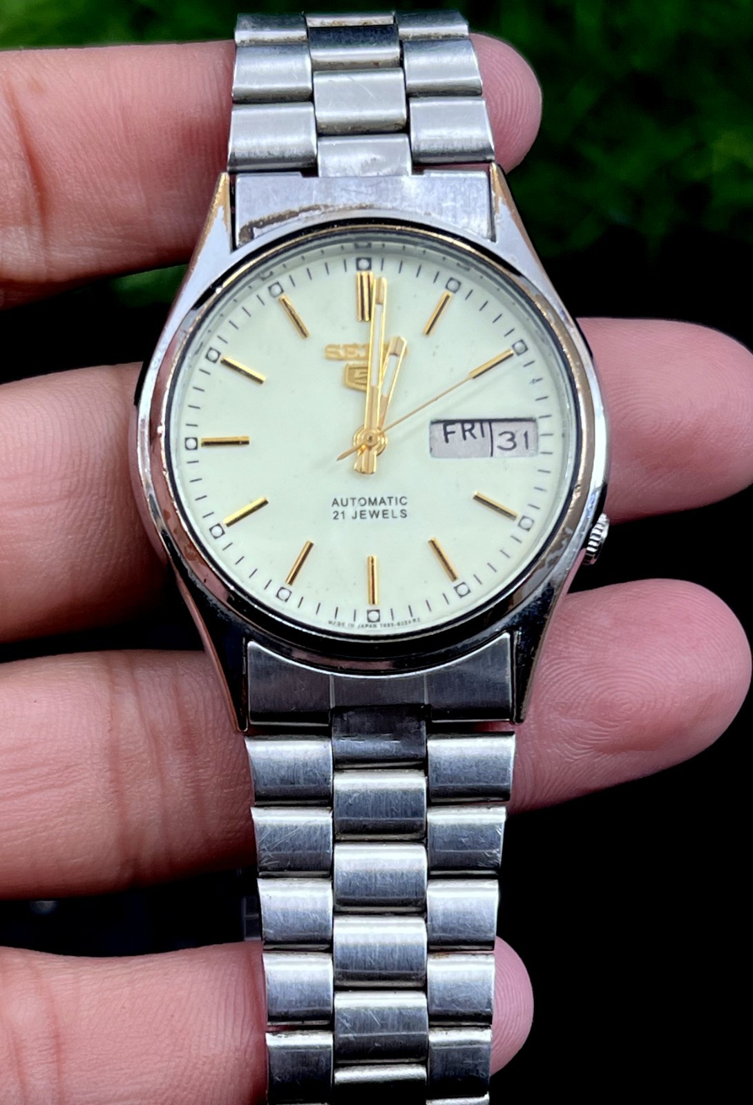 Watch 21 7019-8281 Automatic Day 5 Japan Made Vintage Date Seiko Of Jewels Men - vintagewatches.pk