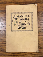 Singer A Manual Of Family Nähmaschinen Buch. Vintage