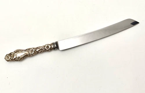 Vintage Gorham LILY Sterling Silver   Wedding Cake Knife  12" made in ENGLAND