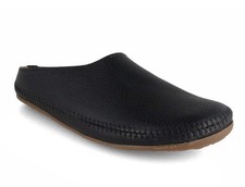 HAFLINGER Leather Slippers  Everest Softino, Black