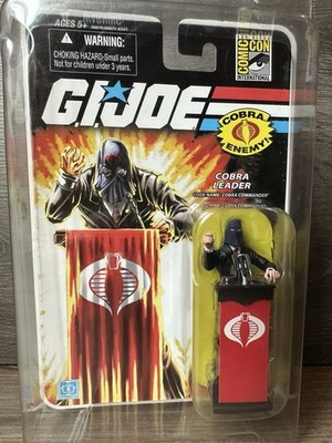 GI Joe Vintage 3.75 2008 SDCC Cobra Commander Black Suit New