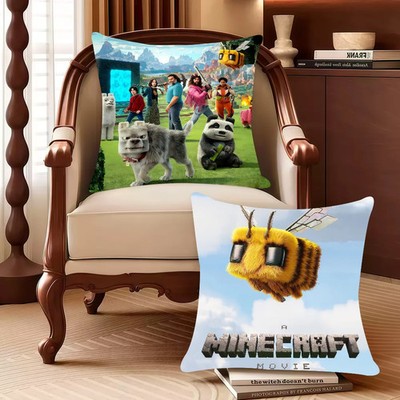 Dekorativer Kissenbezug Quadrat Print Gestrickt Weich Sofa Home