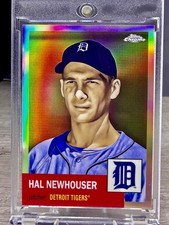 Hal Newhouser 2022 Topps Chrome Platinum - Rose Gold Refractor 37/75 - Tigers